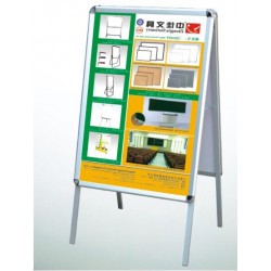 2 Sided Aluminum A-Frame For Large Printed Brochures